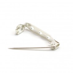 Broche en argent 925, avec 3 trous, mesurant 25x4.5mm x 1pc