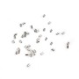 Tubes à écraser en argent 925 rhodié 1x1.5x0.5mm x 30pcs
