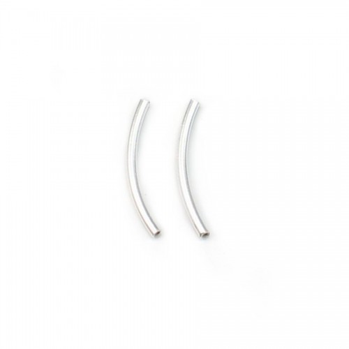 925 Sterling Silver tubes 20x1.6mm x 2pcs