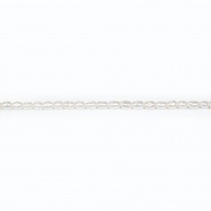 Perles de culture d'eau douce, blanche, olive/irrégulière, 3-3.5mm x 37cm