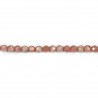 Rhodochrosite de forme ronde facetté, 4mm x 39cm
