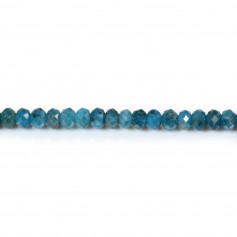 Apatite, en forme de rondelle facetté, 4x6mm x 40cm