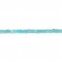 Amazonite du Pérou, en forme de cube facette 2mm x 40cm