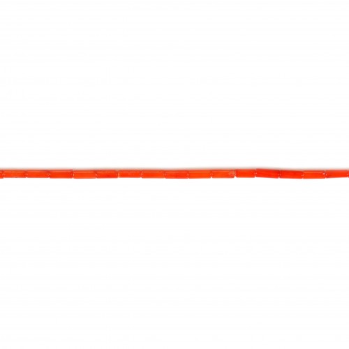 Bamboo de mer teinte Orange tube 2x4mm 