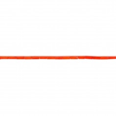 Bamboo de mer teinte Orange tube 2x4mm 