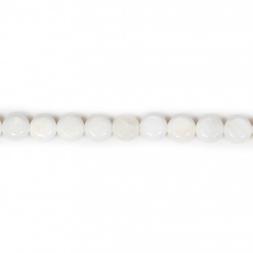 Cornaline Ronde Plate 8mm x 5 pcs  