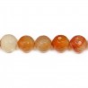 Cornelian Faceted Round 12mm x 40cm
