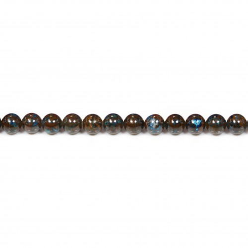Chrysocolle rond 6mm x 40cm