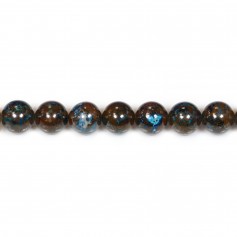 Chrysocolle rond 8mm x 40cm