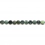 Seraphinite de couleur verte, de forme ronde facette, 4mm x 39cm