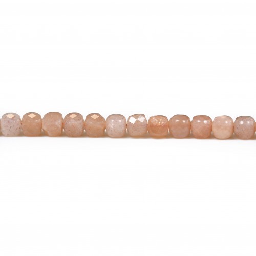 Multicolored tourmaline, in round and flat faceted shape, 4mm x 40cm