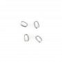 Bélière ovale, en argent 925, 4x7mm x 5pcs