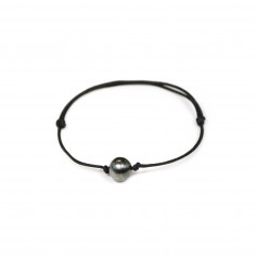 Flat Bracelet Christiane Red Tinted Bamboo Sea 