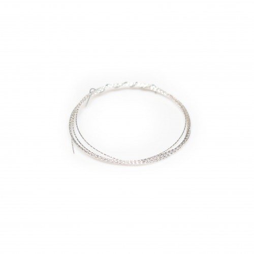 Fil sparkle en argent 925, 0.5mm x 1m