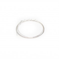 Fil sparkle en argent 925, 0.5mm x 1m