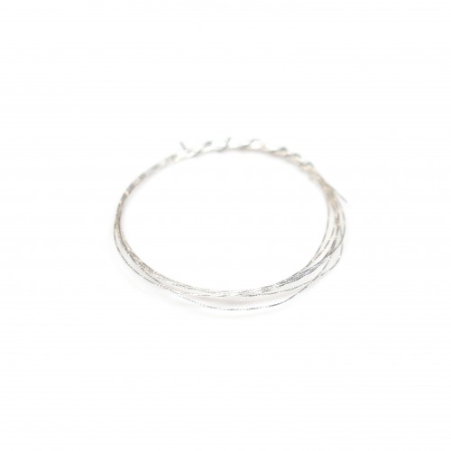 Fil sparkle en argent 925 0.4mm x 1m