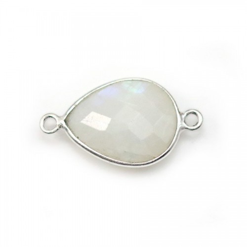 Round labradorite set in sterling silver 13mm x 1pc