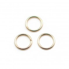 Anneaux soudé en gold filled 14 carats 7mm x 5pcs