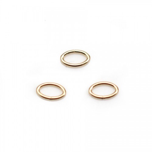 Anneau oval ouvert 0.76x4.1x6.4mm Gold Filled 14 carats x 4pcs