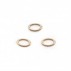 Anneau ovale ouvert 0.76x4.1x6.4mm Gold Filled 14 carats x 4pcs