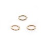 Anneau ovale ouvert 0.76x4.1x6.4mm Gold Filled 14 carats x 4pcs
