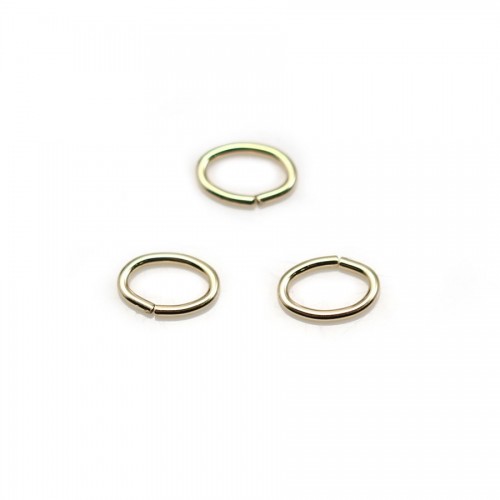 14K Gold filled ovale jump rings0.9X5X8mm x 5 pcs 