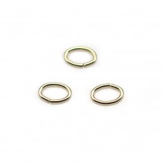 Anneau ovale ouvert 0.9X5X8mm Gold Filled 14 carats x 5pcs
