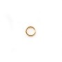 Anneau ouvert 0.64X5mm Gold Filled 14 carats X10pcs
