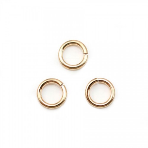 14k gold filled jump ring  6x1.0mm x 4pcs