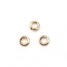 Anneaux ouvert en gold filled 14 carats 4x1.0mm x 6pcs