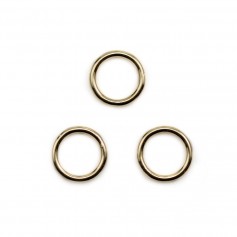 Anneau soudé en gold filled 14 carats 1x8mm x 2pcs