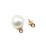 Belière pour perle demi-percé 3.0mm Gold Filled 14 carats x 2pcs