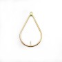 Breloque goutte 19x31x0.7mm, en gold-filled 14 carats x 1pc