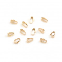 Bélière semplice in gold filled 14 carati 2.2 x 5.3mm x 4pcs