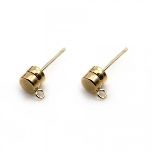 Clous d'oreille aimanté 4.5mm en gold filled 14 carats x 2pcs