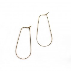 Boucles d'oreilles 17x40mm en gold filled 14 carats x 2pcs