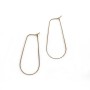 Boucle d'oreille 17x40mm en gold filled 14 carats x 2pcs
