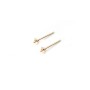 CLOU D'OEILLES DISQUE 3MM GOLD FILLED 14 CARAT 1.2G20pcs