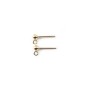CLOU D'OREILLES BOULE 3MM GOLD FILLED 14 CARAT 0.9G10PCS