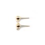CLOU D'OREILLES BOULE 5MM GOLD FILLED 14 CARAT 2.0G10PCS