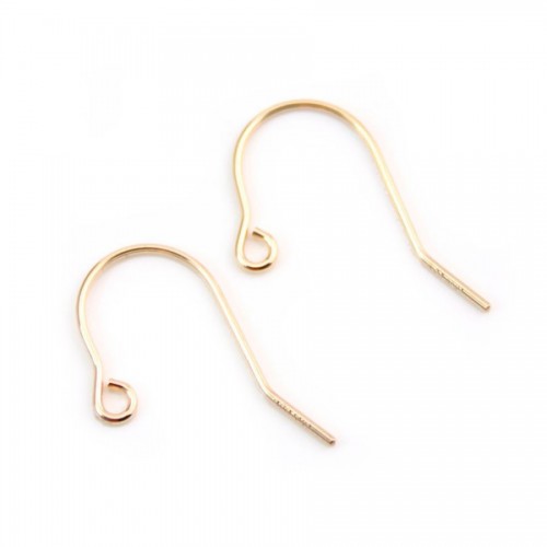 Crochet d'oreille 0.76mm Gold filled 14 carat 20mmx 2pcs
