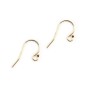 Crochets d'oreilles avec boule en Gold Filled 11.5x20mm x 2pcs