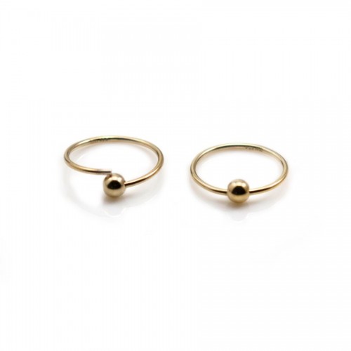 14k gold filled hoop earrings to decorate 15x0.7mm x 2pcs