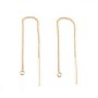 Crochet d'oreilles 0.76mm Gold filled 14 carat 20mmx 2pcs