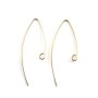 Crochets d'oreilles 35mm en gold filled 14 carats x 2pcs