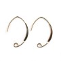 Crochets d'oreilles 25mm en gold filled 14 carats x 2pcs