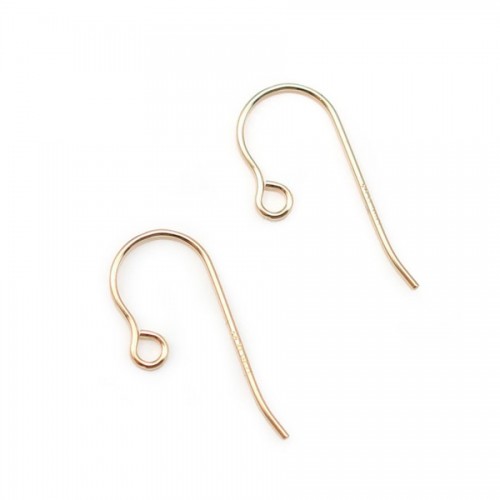 Crochets d'oreilles micro en gold filled 14 carats 15.5x0.51mm x 6pcs