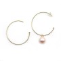 Crochets d'oreilles 26mm en gold filled 14 carats x 2pcs