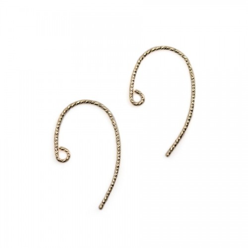 14k gold filled earwires 0.8x20mm x 2pcs
