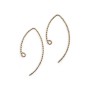 Crochets d'oreilles spaekle en gold filled 14 carats 34x0.76mm x 2pcs